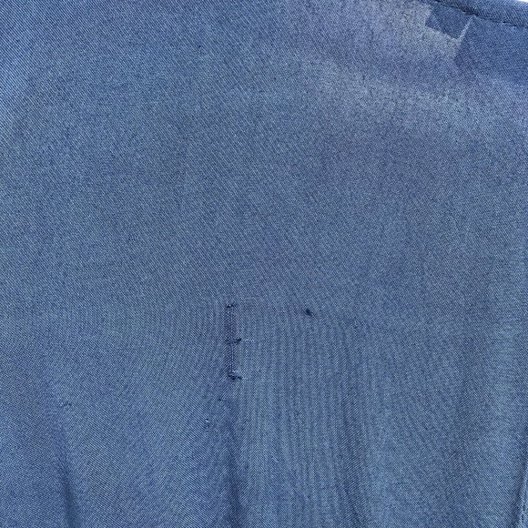 Anandas Women's Blue Floral V Neck Embroidered Casual Pullover Sun Dress Size S - Picture 8 of 8